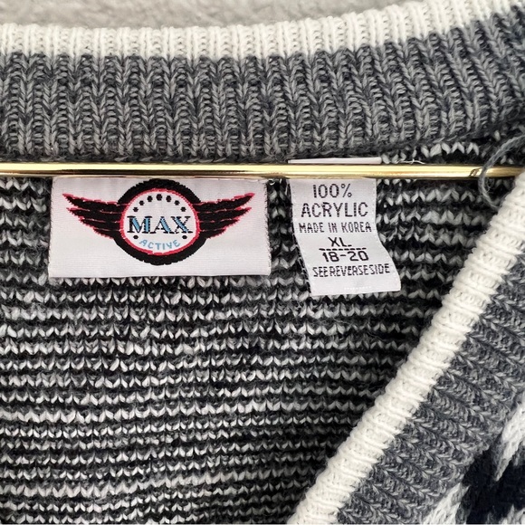 Vintage 80s / 90s Aztec Cardigan Sweater - Picture 2 of 6